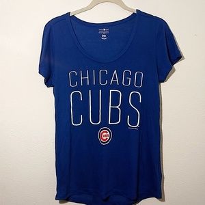 Chicago Cubs Crew Neck Loose Fitting T-Shirt